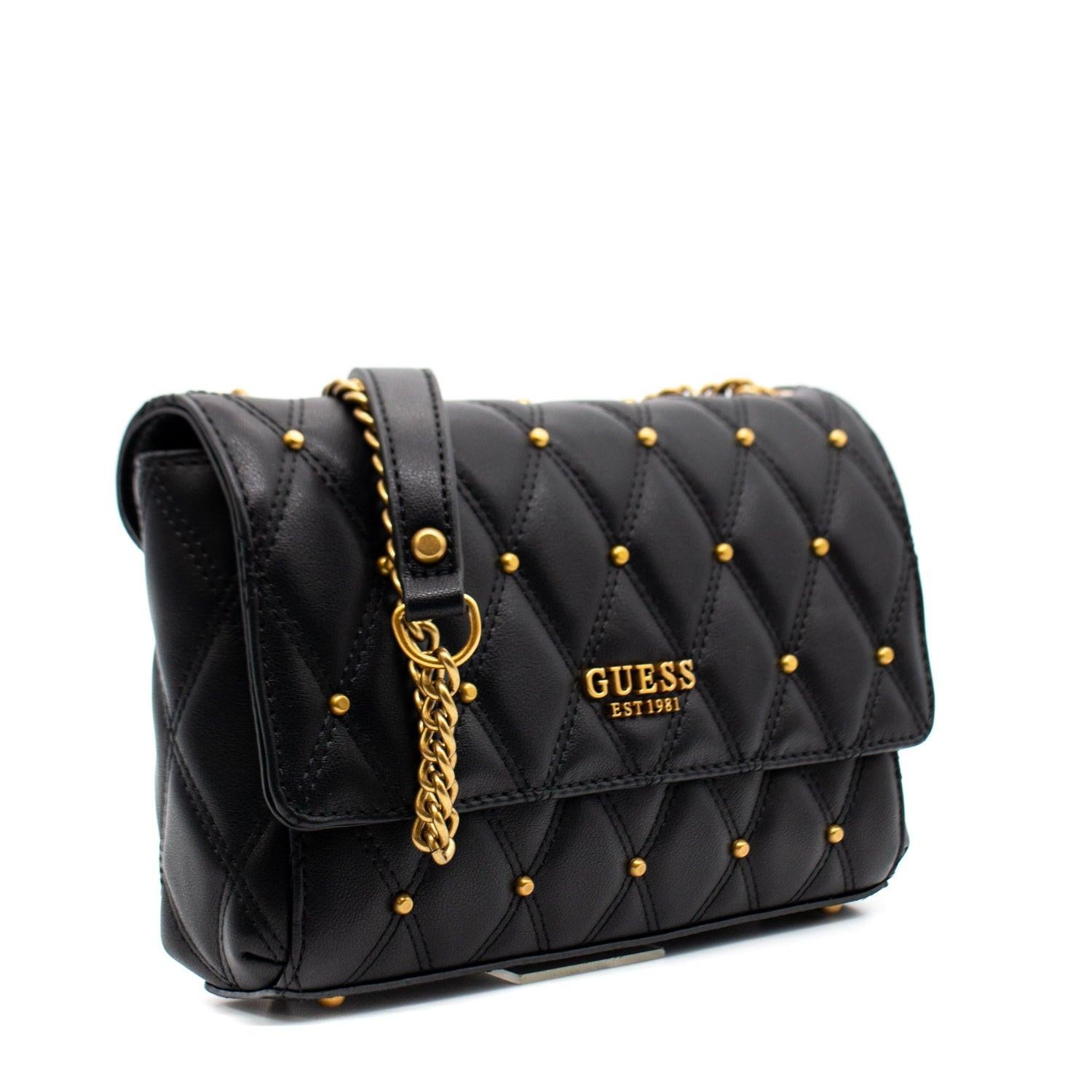 Guess, Triana, Textile Crossbody Bag, Black, HWQS8553210BLA, 26 x 16 x 9 cm, For Women.